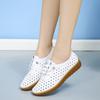 Летние лоферы из натуральной кожи, женская повседневная обувь, мокасины, женская обувь с мягким острым носком, женская обувь на плоской подошве белого цвета