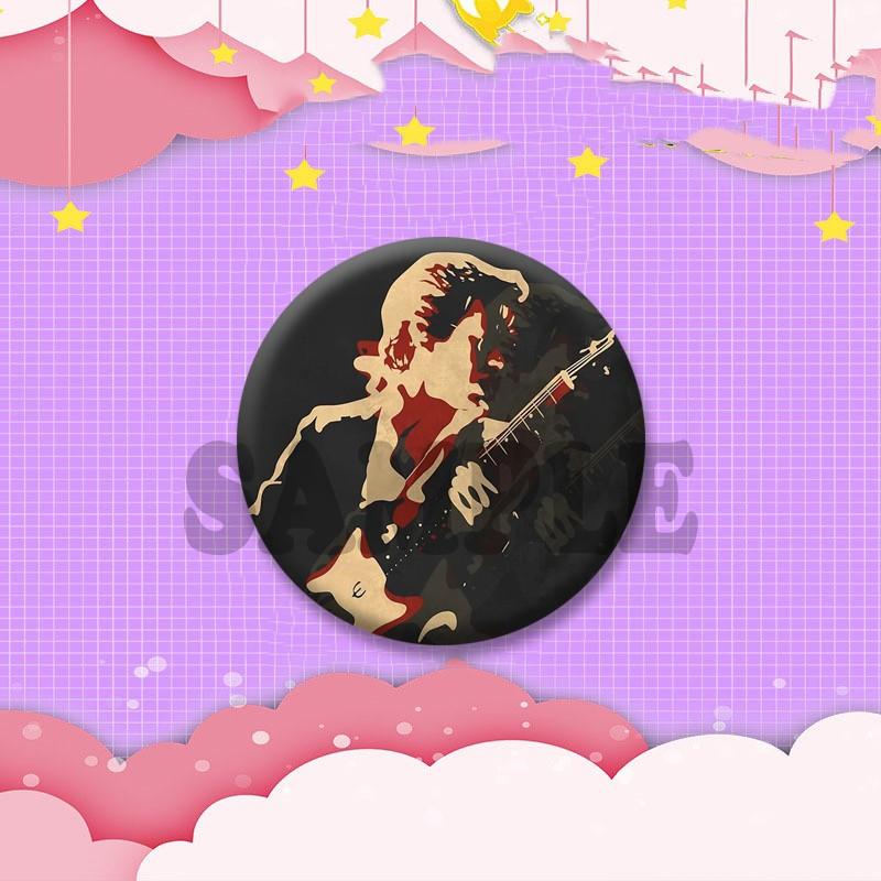Retro Rock Band Coin Badges Music Album Punk Brooch Fan Collection Jewelry Gifts Clothing Bag Decor Accessories Lapel Pins Gifts