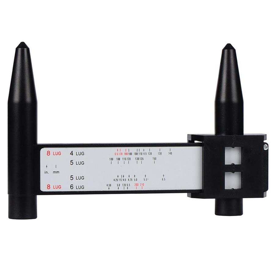 Точные болты для шин Колесные диски Шаблон Линейка PCD Измерительный инструмент 4 5 6 8 крепежных отверстий