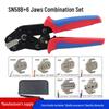 SN-58B Crimping Pliers Set for Pre-Insulated and Bare Terminals with Jaws 2546B/06WF/03H/06/02C