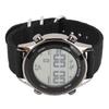 Men Digital Sports Watch Waterproof Alarm Countdown Dual Time Zone Nylon Strap Digital Watch with