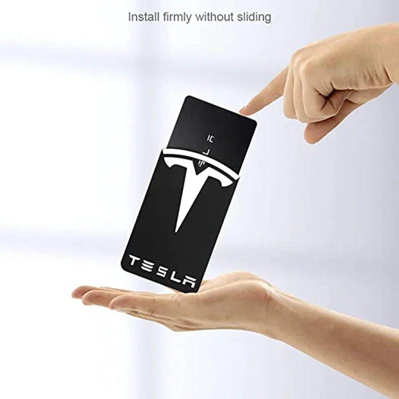 Автомобильная наклейка 2025 Новый Tesla 3D Дизайн Выделяющий Держатель для Ключ-карты Силиконовый Защитный Чехол Брелок для Tesla Model 3 Model Y Аксессуар