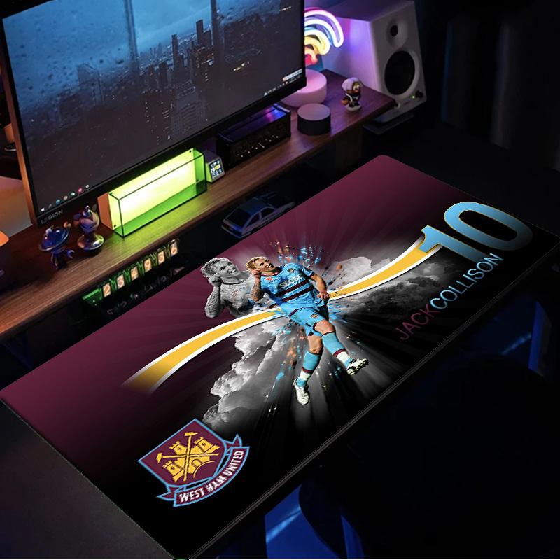West FC United Crest Mouse Pad, Rubber Base, Mouse Pad for Gamers and Office Use, Gaming Desk , Easy To Clean Mat Christmas fan gifts