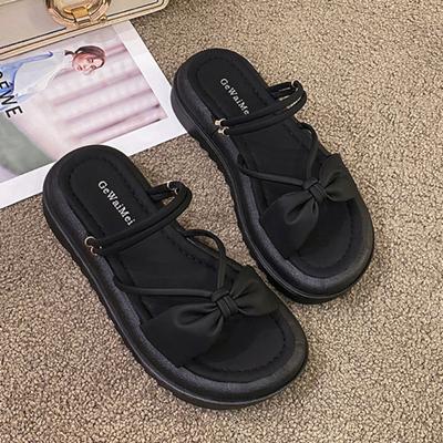 Летние женские тапочки, модные римские тапочки на толстой подошве, подходящая юбка, женская обувь, противоскользящая, износостойкая, Zapatos De Mujer