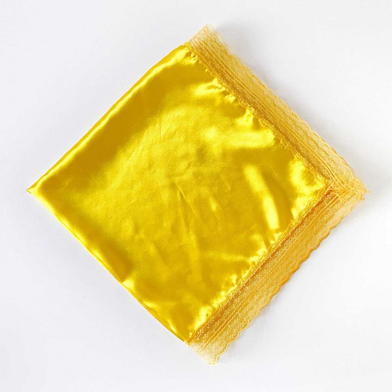 Summer small silk scarf 61-satin glossy square scarf solid color simple matching scarf shawl trendy lace silk scarf