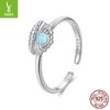 925 Sterling Silver Symphony Shell Open Ring Fashion Ocean Wind Ring Women'S Niche Premium Light Luxury