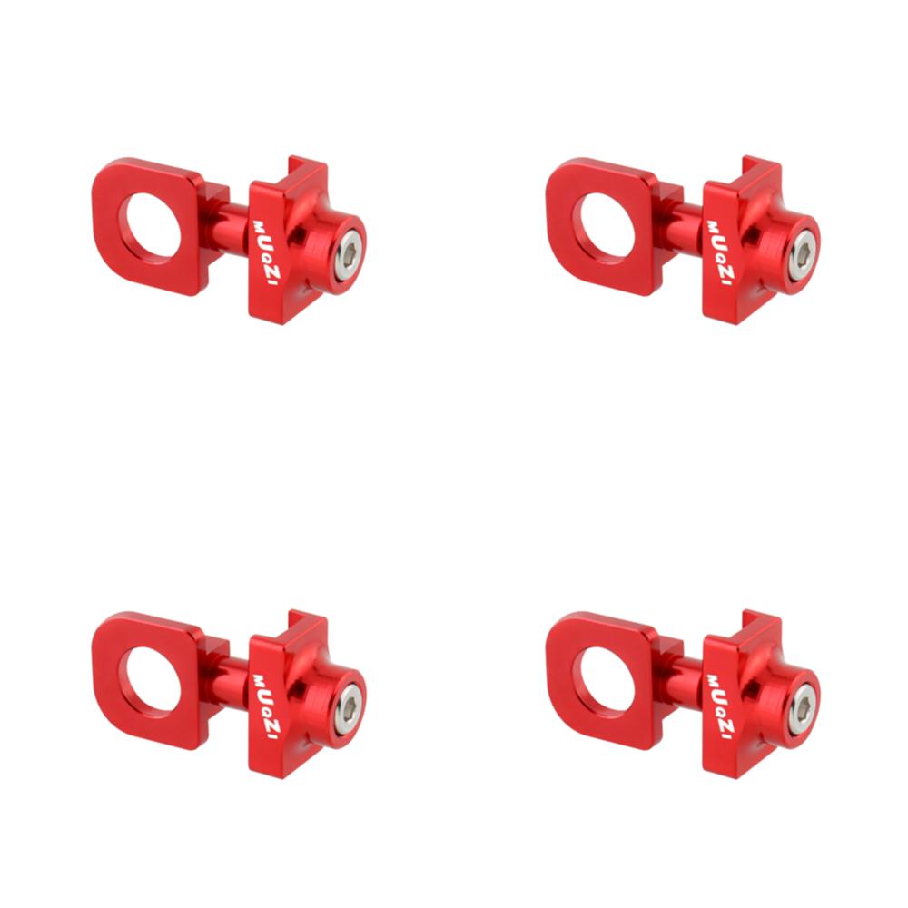 Single Speed Bicycle Chain Tensioner Adjuster Aluminum Alloy Bicycle Chain Fastener Fixed Bike Bolt Screw Cycling Accessories