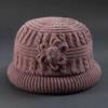 Thick Woolen Hat for Autumn and Winter, Old Lady's Fisherman Hat, Children's Velvet Warm, Grandmother's Knitted Hat