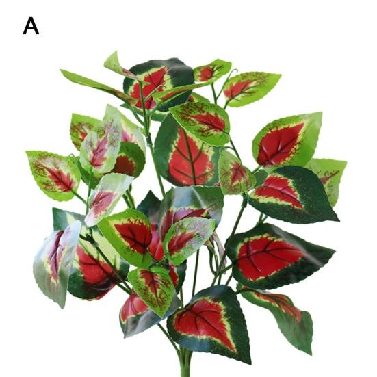 Искусственное растение, яркое, реалистичное, искусственный лист, изысканное мастерство, имитация зеленого растения для украшения дома