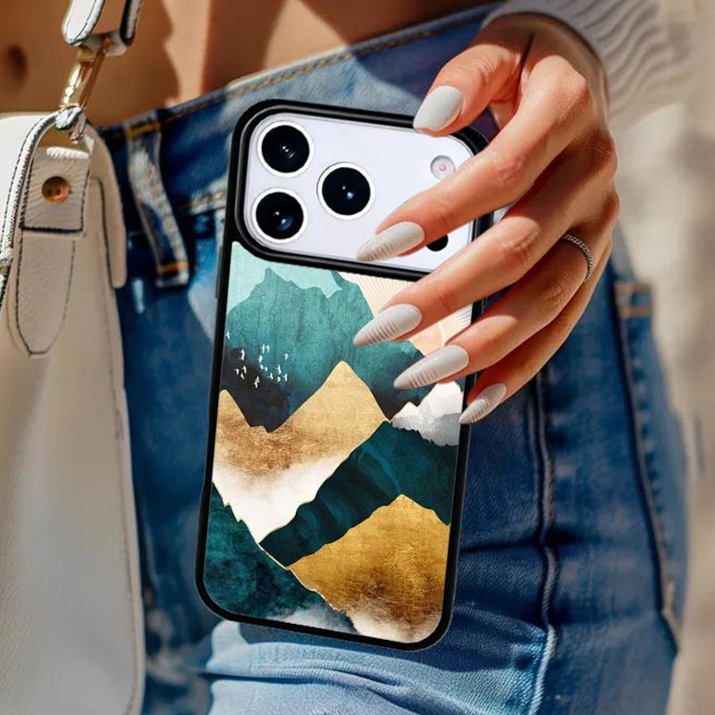 Мягкий чехол для телефона Star Lake Mountain для iPhone 17 Air 14 15 13 12 Max Чехол для Apple 16e 11 Pro Max Plus Coque