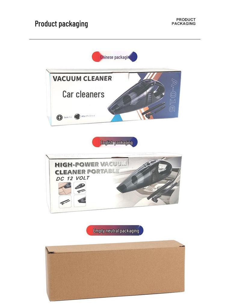 Беспроводной ручной пылесос для автомобиля и дома - Высокая мощность, Портативный, Двойного назначения