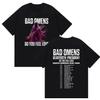 Bad Omens Тур Do You Feel Love 2026 Печатные Футболки Мужские Женские Ретро Оверсайз Хлопковая Футболка Классическая Панк Готическая Одежда Футболка