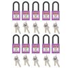 10Set 38mm/1.5in Safety Padlock Engineering Insulation DustProof for Factories Construction Sites