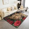 Игровой коврик "Гоночный автомобиль" 150 x 100 см для детской кровати, Нескользящий ковер с черно-белой клеткой, Детские игровые коврики, Геометрический клетчатый ковер, Веселый коврик для ребенка