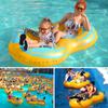 New PVC Inflatable Double Inflatable Swimming Ring for Couples, Adults with Handles, Floating Row, Floating Water Paddling Ring