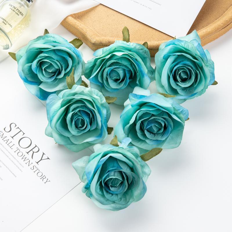 Искусственные цветы Розы Свадебные букеты Украшение дома Гирлянда Головной убор Свадебный Сделай сам Подарочная коробка Рождественские гирлянды Высокое качество