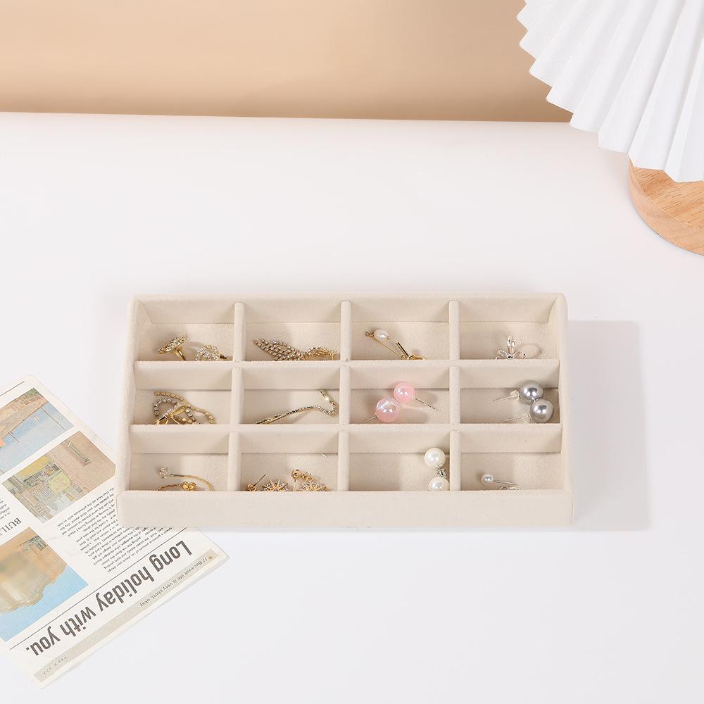 Multi-Style Plush Jewelry Storage Box with Drawers