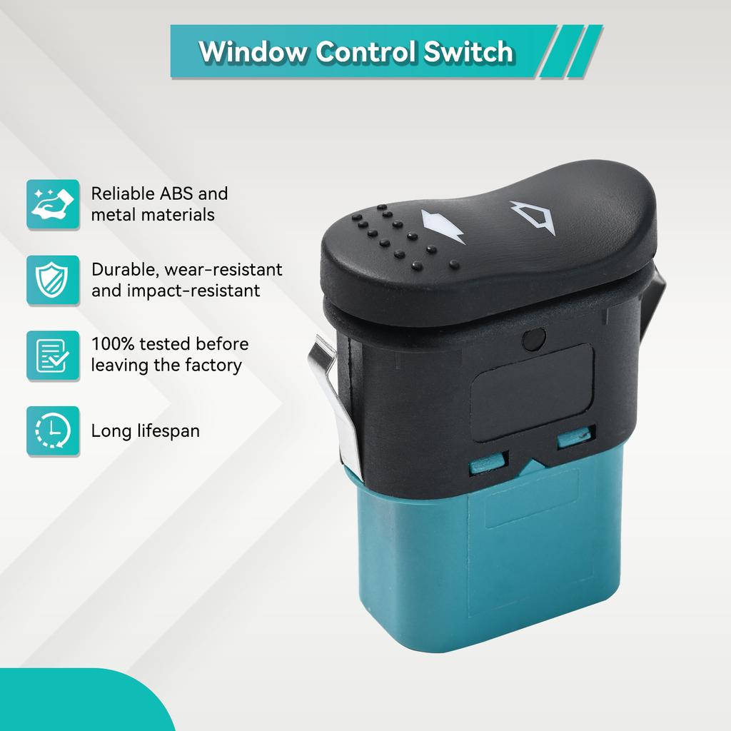 Кнопка переключателя управления электрическим стеклоподъемником двери, передняя левая и правая, одинарная для Ford Transit MK7 2006-2013 1383293 5C1T14529AA