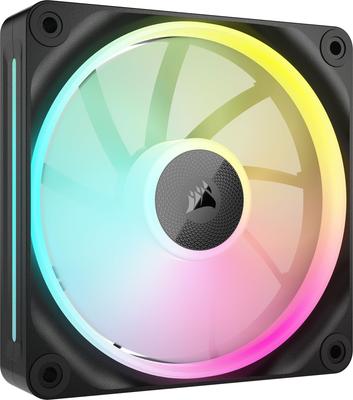 Комплект расширения CORSAIR iCUE LINK LX120 RGB 120 мм PWM вентилятор для корпуса ПК Двойная световая петля Одиночная упаковка Черный CO-9051025-WW