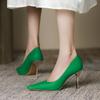 High-heeled Shoes  Spring and Summer New Korean Style Thin Heel Pointed Single Shoes for Women's Commuter Super High-heeled Women's Shoes
