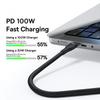 BASEUS Flash Series 3 1,5 м Кабель для быстрой зарядки «три в одном» Type-C на C+C+L 100 Вт Кабель для передачи данных