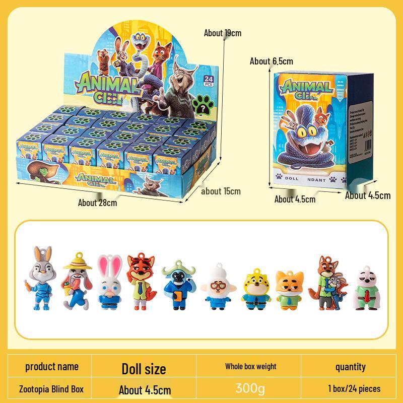 Зверополис 2 Сюрприз-Коробка с Игрушками – Подарок для Детей и Награда для Учеников Фигурка-Украшение