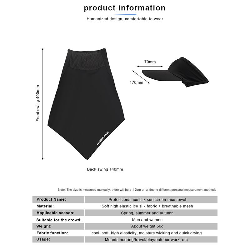 Summer Cycling Cap Bicycle Ice Silk Headband Mask Outdoor Sport Breathable Balaclava Women Men Running Fishing Headwear Mask