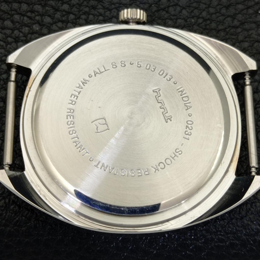 INDIAN VINTAGE HMT KOHINOOR HAND-WINDING MENS GREEN COLOR DIAL WATCH A440967-4 HT-a440967