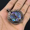 Tree Of Life Abalone Shell 999 Copper Wire Wrapped Pendant, Handmade Gemstone Pendant Jewelry, Gifts For Wife Brand New Pendant