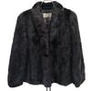 SAGA MINK Mink Fur Fur Coat 13 Black Half Coat Women Used