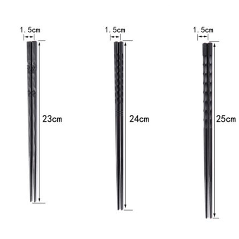 1 пара китайских портативных нескользящих палочек для суши из сплава