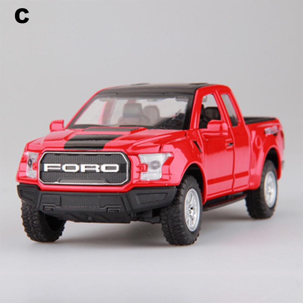 1/32 F150 модель автомобиля из сплава, имитация Raptor, пикап, звук и свет двери автомобиля