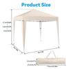 3M x 3M Instant Canopy Tent, Pop Up Canopy with One Push Setup, Sun Shelter