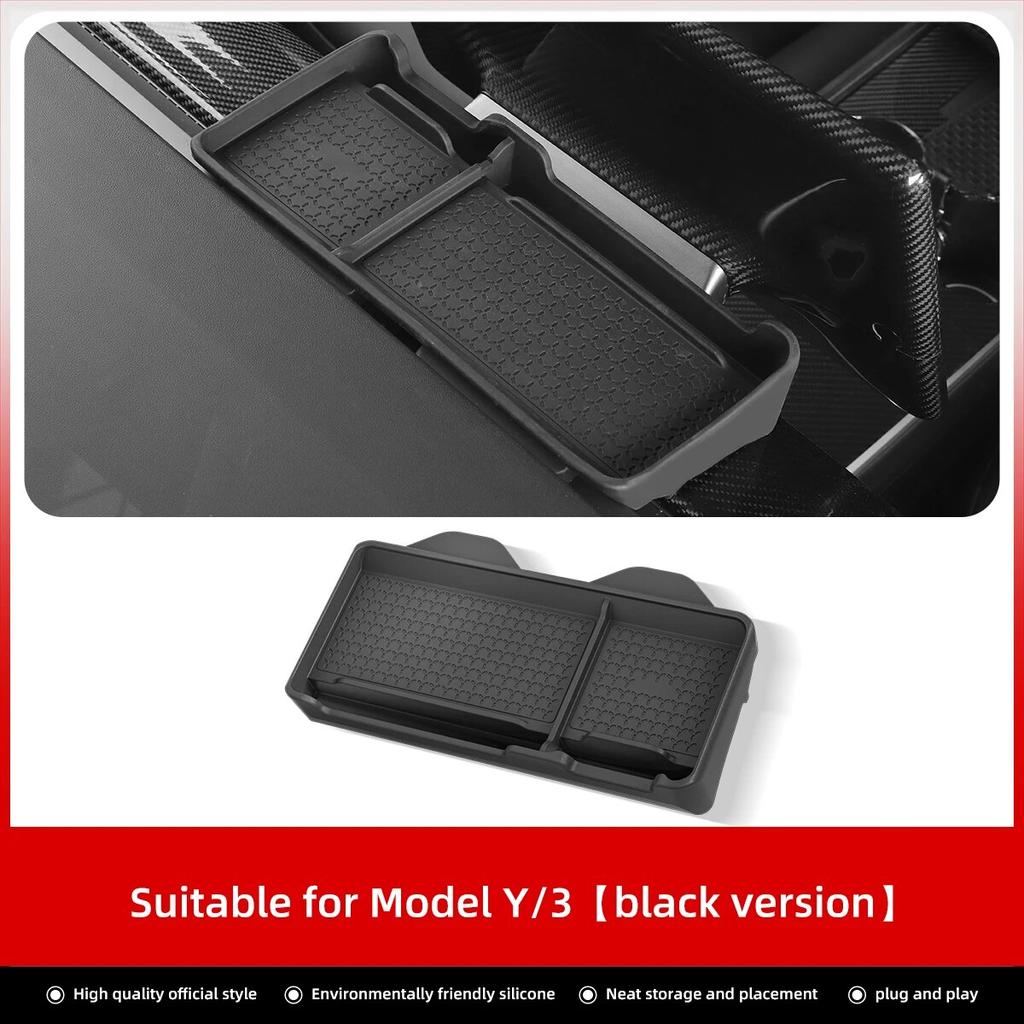 LUCKEASY For Tesla Model 3 Y -2023 Car Multifunctional Dashboard Anti-Slip Pad Interior Accessories Small Item Storage Mat
