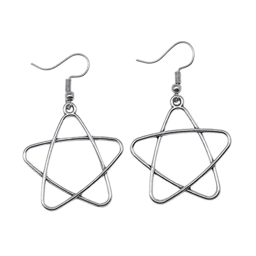 1 пара подвесок со звездами и луной для женщин, модные серьги, висячие серьги