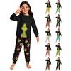 Children's  Boys And Girls Thin Two-piece  Long-sleeved Pants Two-piece
