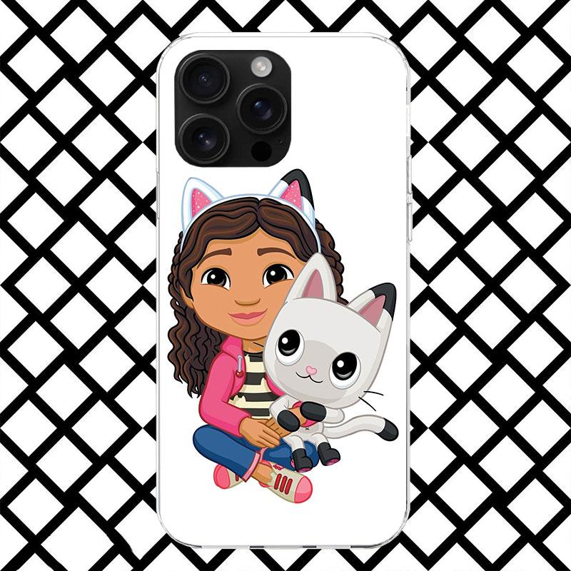Cartoon Gabbys Dollhouse Phone Case for iPhone 17 Air 16 16E 15 14 Plus 13 Mini 12 11 Pro Max 7 8 + SE 2020 Soft Cover Fundas 17