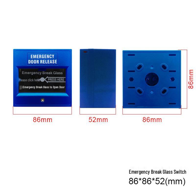 Flying Camel 809 Glass Break Alarm Switch - Manual Emergency Access Control Button