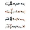 5x Small Cat Statue Computer Decor Resin Office Miniature Shelf Figure Collectible Figurine Car Dashboard Accessories
