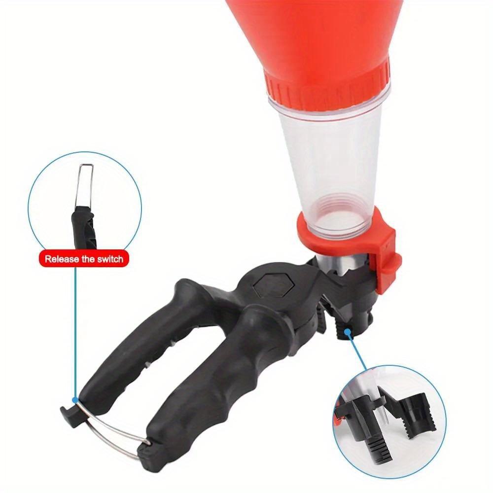 Universal Car Engine Oil Funnel Set Precision Clamp Leak-Proof PVC Versatile Tool for Hassle-Free Auto Filling Maintenance