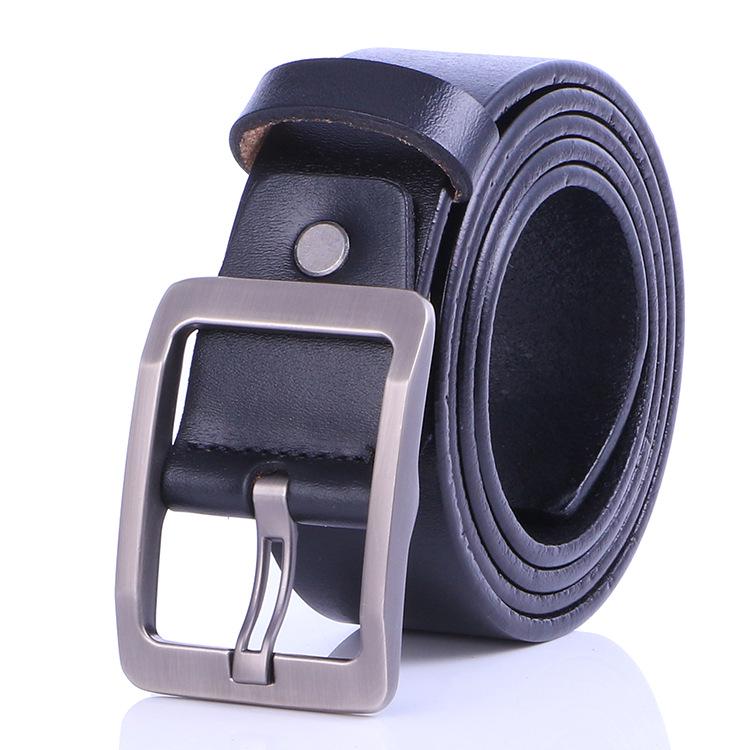 Брендовый ремень, Мужской ремень из натуральной кожи 3,8 см, Мужской повседневный ремень из цельной итальянской высококачественной коровьей кожи