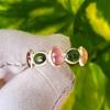 Natural Tourmaline 925 Sterling Silver Eternity Pear Ring Sz 7 US Gift  Ring A27