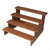 Wood Countertop Display Riser Stand 4 Steps Cupcake Stair Tiered Serving