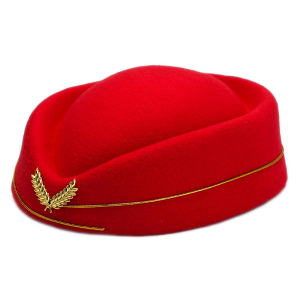 Stewardess Hat Air Hostesses Hat Beret Hat Party Favors Hats Formal Uniform Caps Accessory Women Party Cosplay
