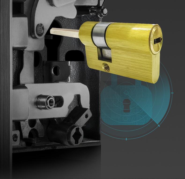 Умный замок Tuya с одним захватом: Отпечаток пальца и пароль Безопасность входа в дом