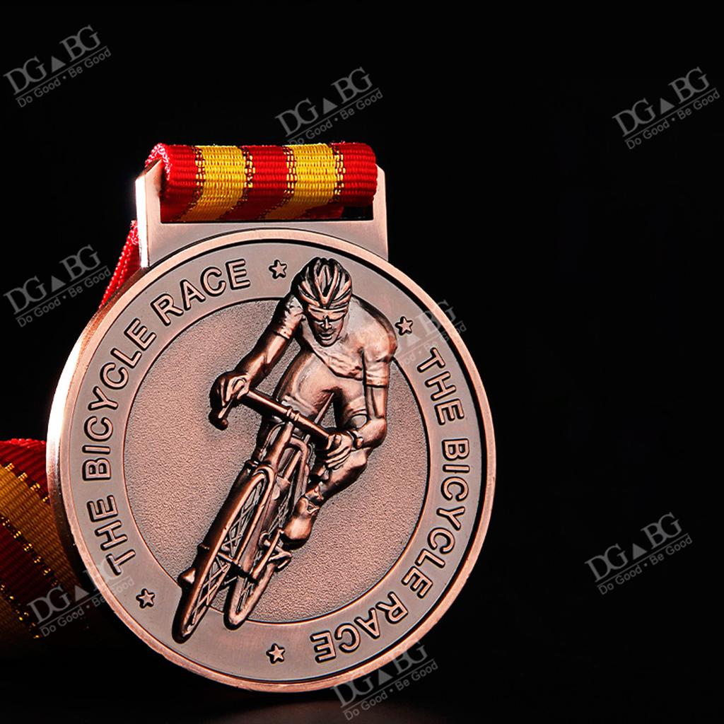 Personalized Custom Engraved Medals & Trophies - Perfect Gifts for Bicycle Race Prizes, Outdoor Sports Events & Souvenirs Bulk