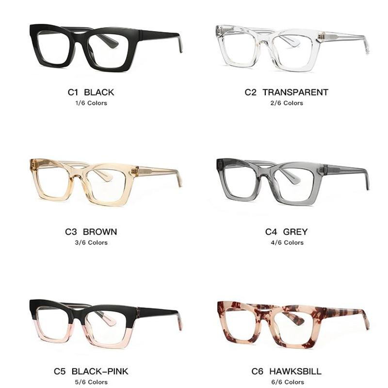 Черно-розовая квадратная оправа для близорукости, очки для женщин TR90, анти-синий луч, студенческие фотохромные очки для близорукости 0 -0,5 до -6,0