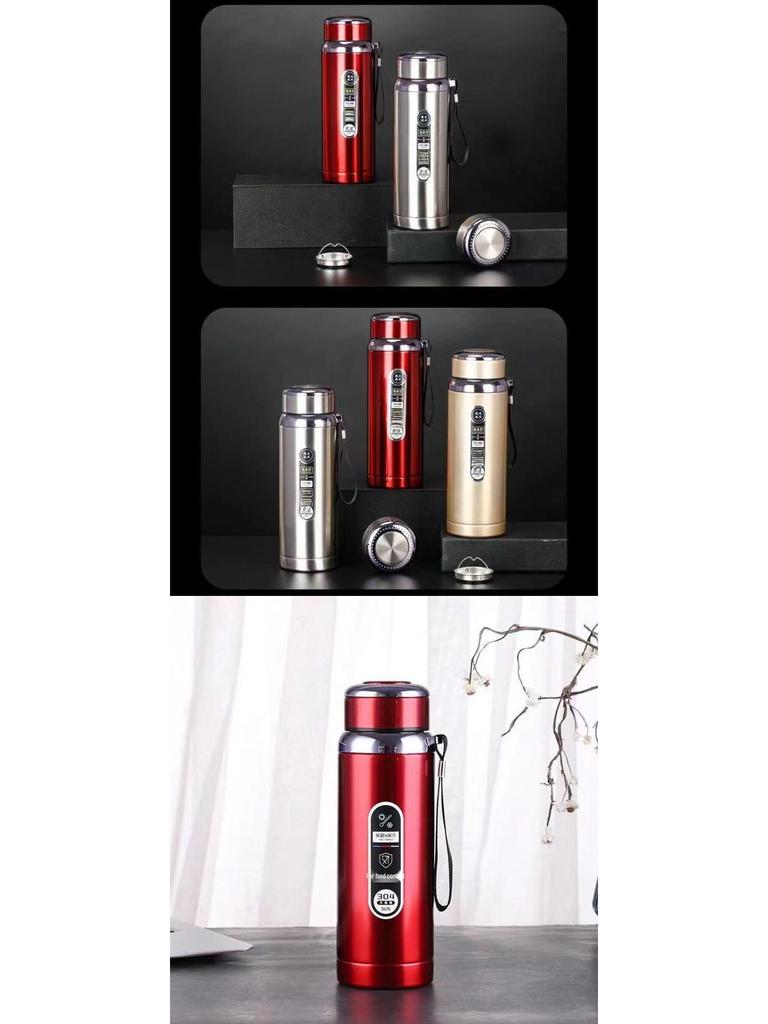 304 Stainless Steel Insulated Outdoor Tea Cup with Infuser - Large Capacity Portable Cup for Men, Women, and Students