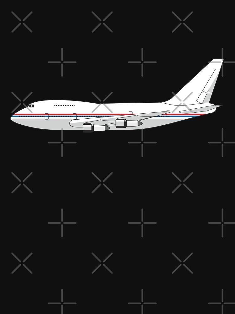 Футболка с изображением Boeing 747 Classic Air Force One