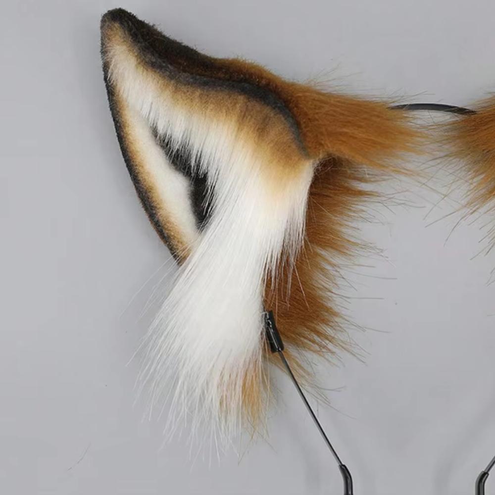 Fox Ears Headband Anime Headdress Cute Girls Hair Accessories Cosplay Props Hoop Headwear Pet Play